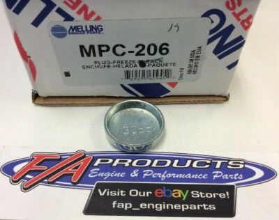 Melling MPC-206 30mm Steel Engine Expansion Plugs Deep Cup Freeze Out Plugs - Image 1 of 4