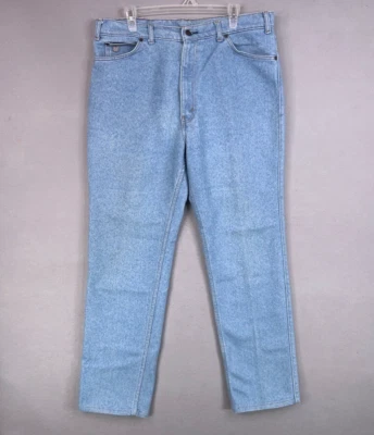 Vintage Levis Jeans Mens 38x34 Blue Denim Stonewash Straight Silver Tab Western - Image 1 of 4