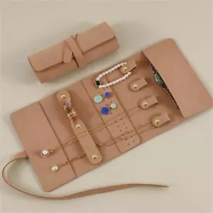 Scatola Portagioie Organizer Anello Rettangolare Pelle Multicolore Piccolo Impilabile Regalo - Foto 1 di 38
