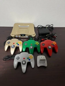 Nintendo 64 Gold console Limited N64 Controller Cables Japan - Picture 1 of 6