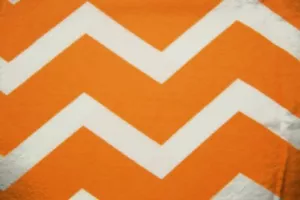 3/4 Yard Gold White Chevron Flannel Fabric 32" X 44" - Picture 1 of 3