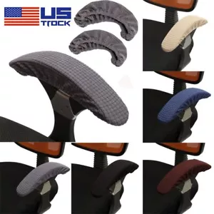 Stretch Chair Armrest Covers Computer Chair Elbow Arm Rest Protector Removable - Picture 1 of 15