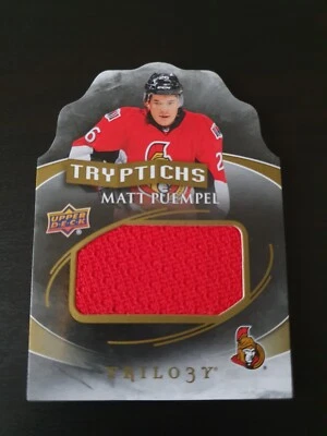 Matt Puempel 2015-16 Upper Deck Trilogy Ice Hockey Patch Card /250 Tryptichs NHL - Image 1 of 2