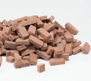 Dollhouse Miniature Red Blend Brick Blend by Andi Mini Brick & Stone 325 count - Picture 1 of 1