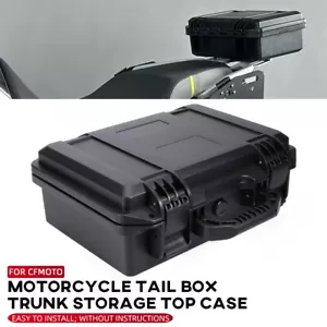 Motorcycle Waterproof Top Case Luggage Storage Tour Tail Box For CF-MOTO 450MT - Picture 1 of 24