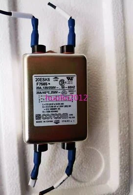 1Pcs Used 20ESK6 F7585 20A corcom filter - Image 1 of 2