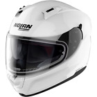 NOLAN N60-6 FULL FACE PLAIN GLOSS WHITE MOTORCYCLE HELMET ECE 22 06