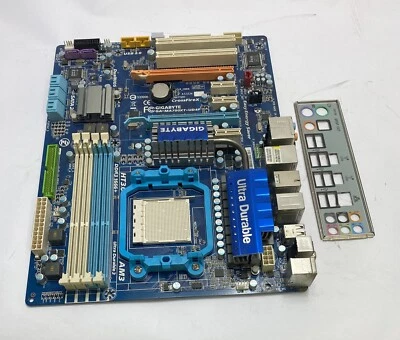 Gigabyte GA-MA790XT-UD4P REV: 1.0 Socket AM3+ DDR3 Motherboard complete with BP - Image 1 of 4