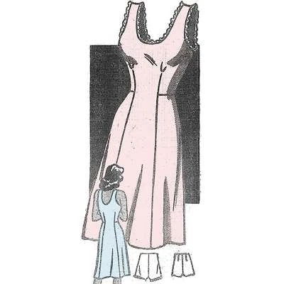 1940s Pattern, Slip & Knickers - Bust=42” (106.7cm) - Image 1 of 2