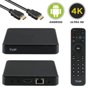 TVIP S-Box v.705 IR UHD 4K HDR Dual-WiFi HDMI MicroSD Android 11 IP-Receiver - Afbeelding 1 van 6