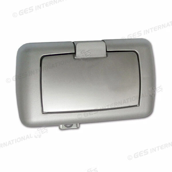 Maniglia colore grigio satinato con blocco per Antina Mobile Camper Caravan  - Immagine 1 di 1