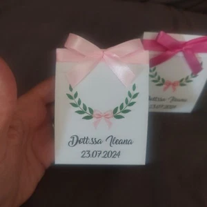 Scatoline Portaconfetti Personalizzata Laurea Bomboniere, ScatoleConfetti Laurea - Foto 1 di 10
