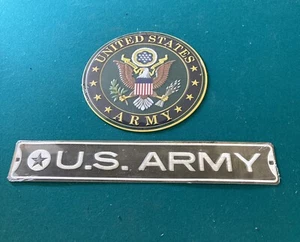 US Army Wall Signs (Set of 2) 11x11 & 20x3 Officially Licensed Product BrandNew - Picture 1 of 7