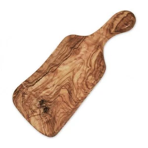 Tagliere In Legno D'Olivo Rustico - 38Cm - Tagliere Per Formaggi/Platter D'Olive - Picture 1 of 2