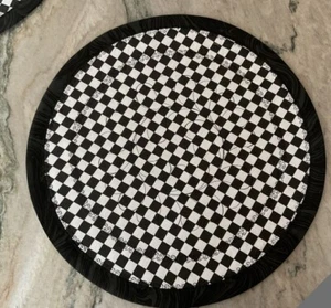 Tovagliette trapuntate a scacchi nere/bianche - regalo bambino Mackenzie con acquisto - Foto 1 di 4