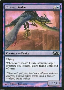MTG - M12 - Chasm Drake - 2X - Foil - quasi nuovo - Foto 1 di 1