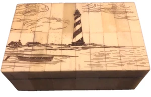 Cape Hatteras Leuchtturm Crimshaw Box ideal für Schmuck & Schmuck - Bild 1 von 13