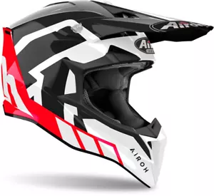 CASCO MOTO AIROH CROSS WRAAAP RELOADED ROSSO 2025 LUCIDO TAGLIA S - Foto 1 di 2