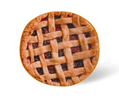Cherry Pie Round Fleece Throw Blanket | 60 Inches - Image 1 of 4