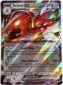 TEF EN - 111/162 Scherox EX / Scizor EX Gewalten der Zeit Pokémon Karte - Picture 1 of 1