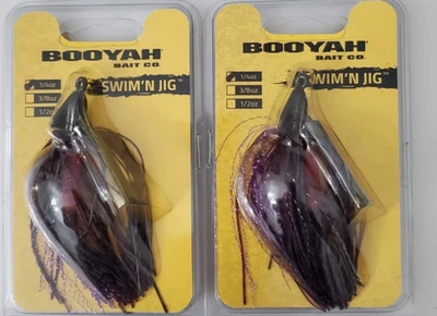 (LOT OF 2) BOOYAH SWIM'N JIG BYSJ1471 1/4OZ ROYAL PUMPKIN BP6202 - Image 1 of 2