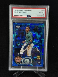 2023 Topps Chrome Sapphire Edition Julio Rodriguez #330 PSA Rookie Cup - Bild 1 von 2