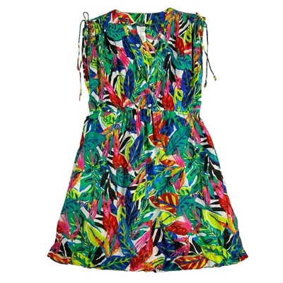 Lauren Ralph Lauren Farrah Swim Cover Dress Floral Tropical Beach Travel Medium - Image 1 of 4