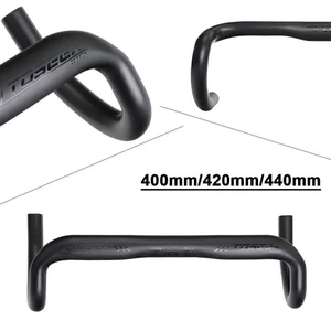 Black Ultralight Full Carbon Handlebar Road Bike Bicycle Racing Drop Bar 31.8mm - Picture 1 of 12