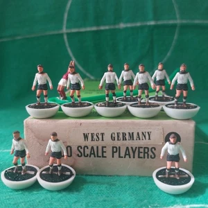 MINT Subbuteo Team HW WEST GERMANY WORLD CUP 1970 NAMED ORIGIN. 100%! RARA EDIZ. - Foto 1 di 11