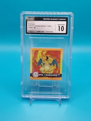 1999 Pokemon Charizard - ArtBox Stickers Series 1 #6 CGC 10 Gem Mint - Image 1 of 2