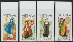 1991 Vietnam Stamps Golden Heart Charity Scott # 2232-2235 Imperf. MNH - Picture 1 of 1