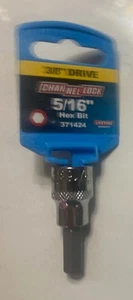 Channel Lock Hex Bit 3/8 Drive 5/16” Lifetime Warranty - Bild 1 von 4