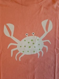 NWT HANNA ANDERSSON CRAB ON PINK RELAXED FIT TEE SHIRT 140 10 - Picture 1 of 4
