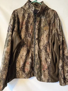 Sports Afield Men’s Camo Fleece Zip Up Sz Large Jacket - Picture 1 of 4