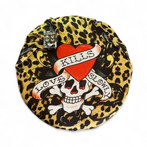 Ed Hardy Giant Love Kills Slowly Scarf New - Picture 1 of 4