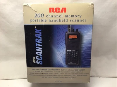 Vintage RCA 200 Channel Memory Portable Hand Scanner Tested Works with Box - Image 1 of 4
