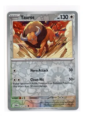 Tauros 152/182 Common Reverse Holo SV10: Destined Rivals Pokemon TCG - Image 1 of 2