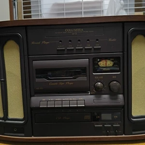 COLUMBIA record player GP-18 CD cassette radio retro - Picture 1 of 5