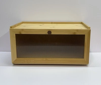 Деревянная бамбуковая коробка для хлеба с магнитной застежкой - Изображение 1 из 4