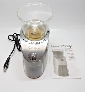 Capresso Infinity 565 Stainless Steel Conical Burr Coffee Grinder Tested - Picture 1 of 14