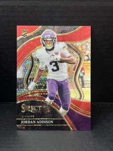 JORDAN ADDISON 2023 SELECT NO HUDDLE CLUB LEVEL #254 ROOKIE RED DISCO RC /49 - Bild 1 von 3