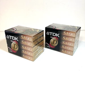 10 nastri cassette CD nuovi TDK SA 90 sigillati vuoti NOS - Foto 1 di 8