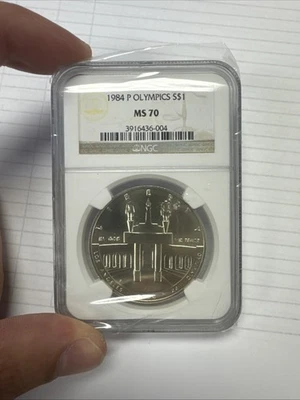 MS70 1984-P Olympic LA Olympiad Commemorative Silver Dollar NGC - Image 1 of 2