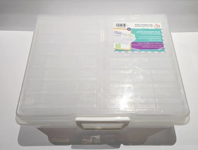 Storage Large Photo And Craft Keeper Holds 4"x6" Photos 16 Cases Clear - Image 1 of 2
