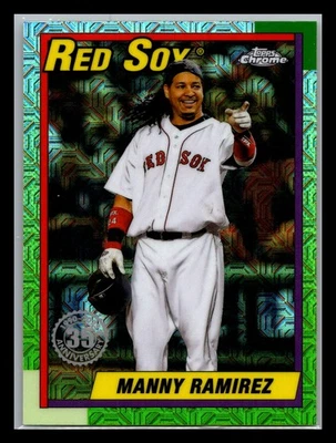 Manny Ramirez 2025 Topps Atualização Chrome Pacote Prata Boston Red Sox - Imagem 1 de 2