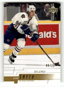2000-01 Upper Deck Exclusives Tier 2 #68 Ryan Smyth 9/25 Edmonton Oilers - Picture 1 of 2