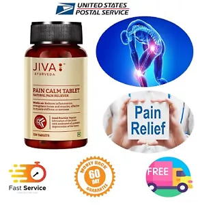 Jiva Pain-Calm Tablet Natural Painn Reliever -Strengthens the Bones 120 Tab x 2 - Picture 1 of 5