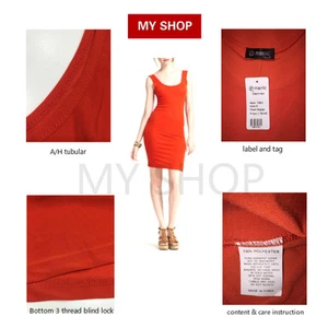 Merric Ladies' Basic Essentials Full Slip Singlet Dress Tunic Size 8-20 Orange - Picture 1 of 2
