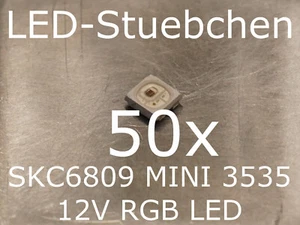 50x SKC6809MINI - 12V 3535 RGB LED mit integriertem Treiber IC - Picture 1 of 7