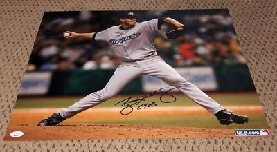 ROY HALLADAY SIGNED 16X20 PHOTO AUTOGRAPH BLUE JAYS BASEBALL CY 03 JSA LOA AUTO  - Image 1 of 4